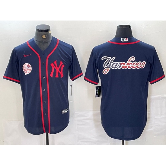 Men New York Yankees Big LOGO Navy Cool Base Stitched Baseball Jersey 25 Men New York Yankees Big LOGO Navy Cool Base Stitched Baseball Jersey 25