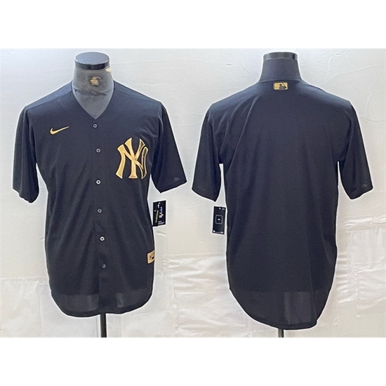 Men New York Yankees Blank Black Cool Base Stitched Baseball Jersey Men New York Yankees Blank Black Cool Base Stitched Baseball Jersey