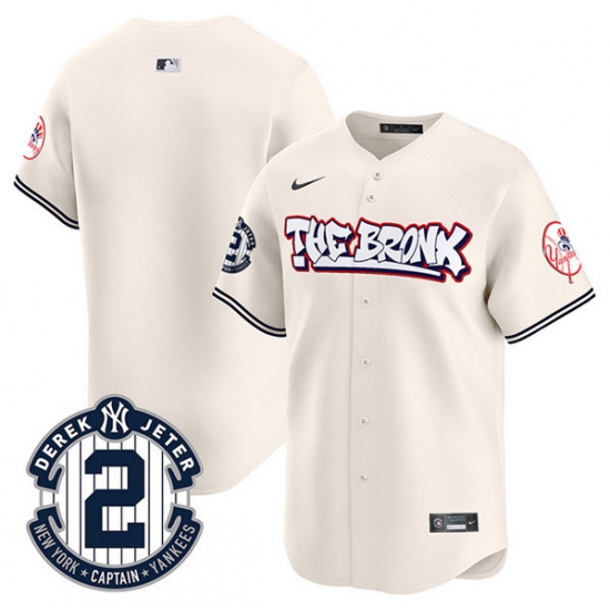 Men New York Yankees Blank Cream The Bronx Graffiti V2 Vapor Limited Stitched Baseball Jersey Men New York Yankees Blank Cream The Bronx Graffiti V2 Vapor Limited Stitched Baseball Jersey