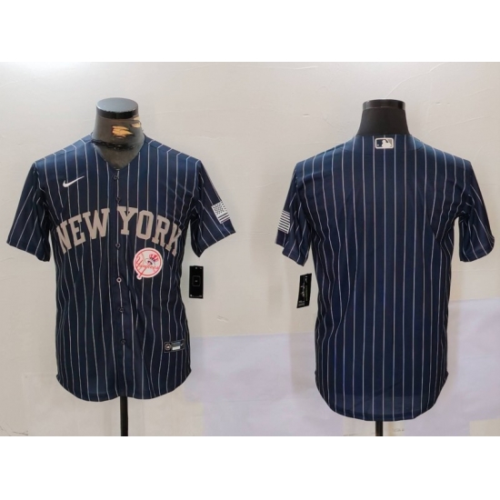 Men New York Yankees Blank Navy Cool Base Stitched Baseball Jersey 5 Men New York Yankees Blank Navy Cool Base Stitched Baseball Jersey 5