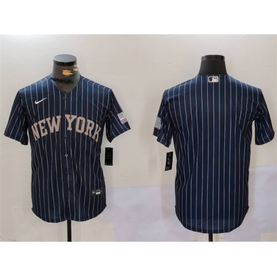 Men New York Yankees Blank Navy Cool Base Stitched Baseball Jersey Men New York Yankees Blank Navy Cool Base Stitched Baseball Jersey