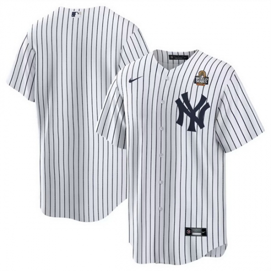 Men New York Yankees Blank White 2024 World Series Cool Base Stitched Baseball Jersey Men New York Yankees Blank White 2024 World Series Cool Base Stitched Baseball Jersey