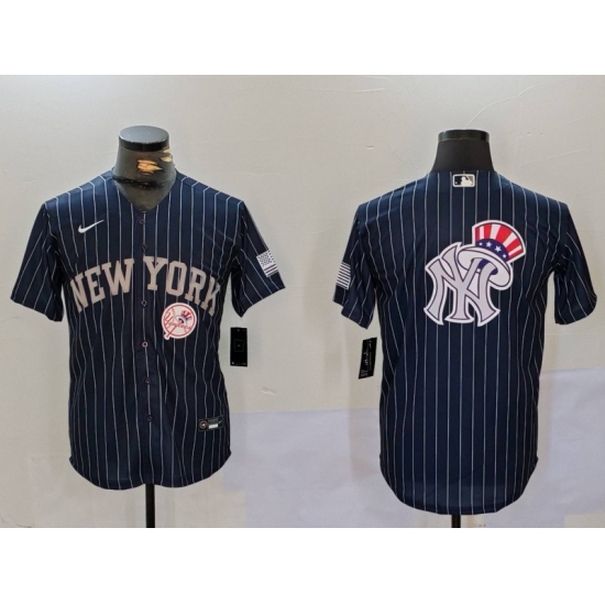 Men New York Yankees Navy Team Big Logo Cool Base Stitched Baseball Jersey 001 Men New York Yankees Navy Team Big Logo Cool Base Stitched Baseball Jersey 001