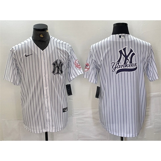 Men New York Yankees White Team Big Logo Cool Base Stitched Baseball Jersey 1 Men New York Yankees White Team Big Logo Cool Base Stitched Baseball Jersey 1