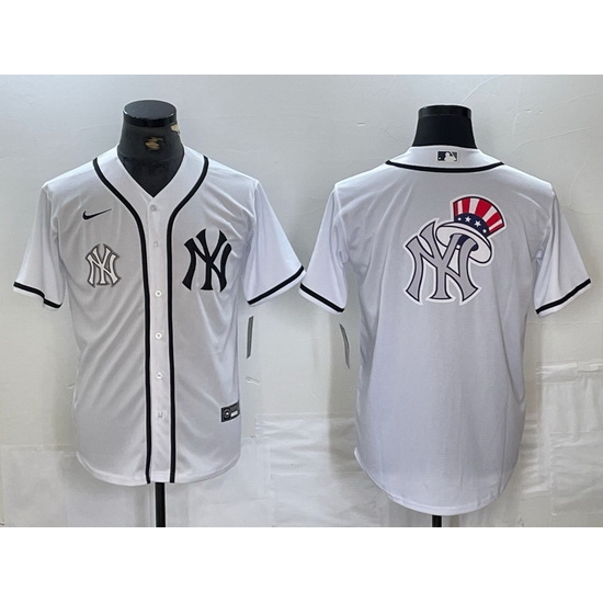 Men New York Yankees White Team Big Logo Cool Base Stitched Baseball Jersey 22 Men New York Yankees White Team Big Logo Cool Base Stitched Baseball Jersey 22