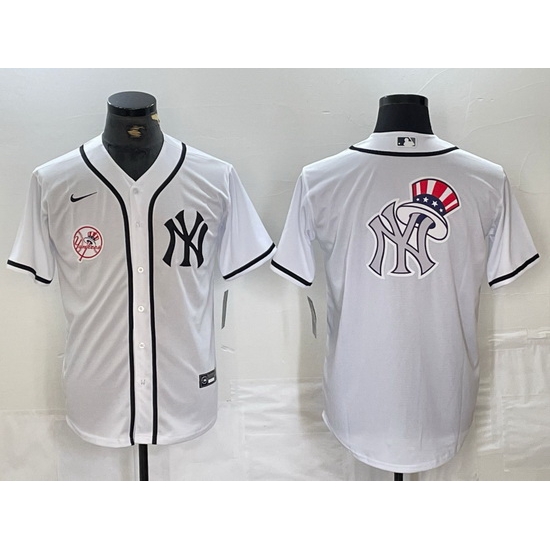 Men New York Yankees White Team Big Logo Cool Base Stitched Baseball Jersey 24 Men New York Yankees White Team Big Logo Cool Base Stitched Baseball Jersey 24