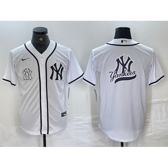 Men New York Yankees White Team Big Logo Cool Base Stitched Baseball Jersey 41 Men New York Yankees White Team Big Logo Cool Base Stitched Baseball Jersey 41