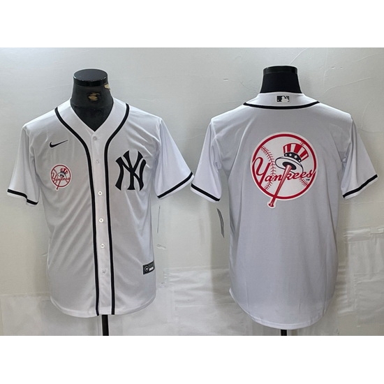 Men New York Yankees White Team Big Logo Cool Base Stitched Baseball Jersey 52 Men New York Yankees White Team Big Logo Cool Base Stitched Baseball Jersey 52