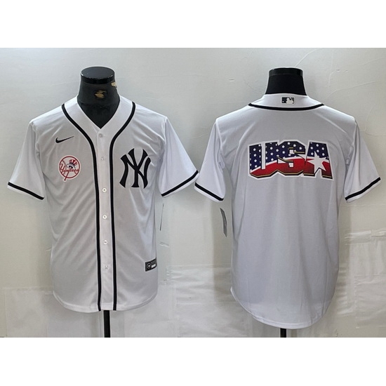 Men New York Yankees White Team Big Logo Cool Base Stitched Baseball Jersey 7 Men New York Yankees White Team Big Logo Cool Base Stitched Baseball Jersey 7