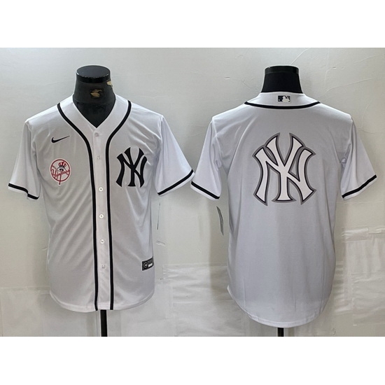 Men New York Yankees White Team Big Logo Cool Base Stitched Baseball Jersey 98 Men New York Yankees White Team Big Logo Cool Base Stitched Baseball Jersey 98