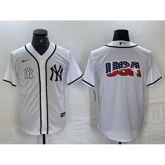 Men New York Yankees White Team Big Logo Cool Base Stitched Baseball Jersey Men New York Yankees White Team Big Logo Cool Base Stitched Baseball Jersey