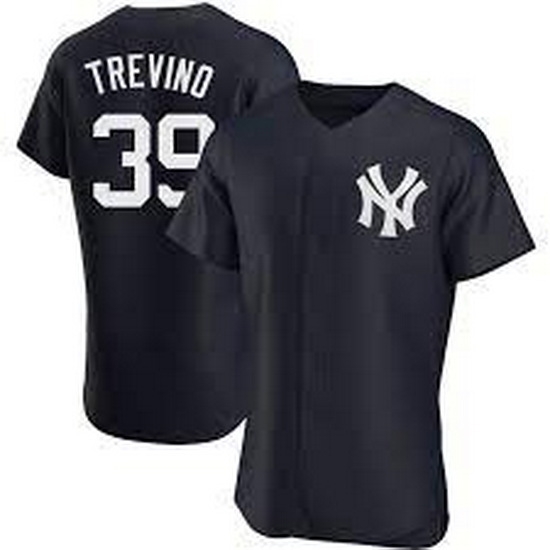 Men Nike New York Yankees 39 Jose Trevino Black Cool base Stitched MLB Jersey Men Nike New York Yankees 39 Jose Trevino Black Cool base Stitched MLB Jersey