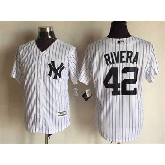 Men Yankee 42 Mariano Rivera white cool base jersey Men Yankee 42 Mariano Rivera white cool base jersey