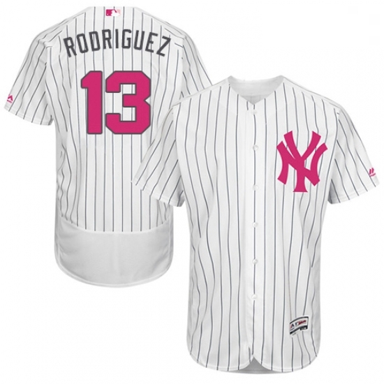 Mens Majestic New York Yankees 13 Alex Rodriguez Authentic White 2016 Mothers Day Fashion Flex Base Jersey Mens Majestic New York Yankees 13 Alex Rodriguez Authentic White 2016 Mothers Day Fashion Flex Base Jersey