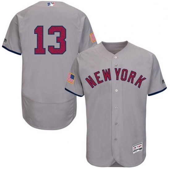 Mens Majestic New York Yankees 13 Alex Rodriguez Grey Fashion Stars Stripes Flex Base MLB Jersey Mens Majestic New York Yankees 13 Alex Rodriguez Grey Fashion Stars Stripes Flex Base MLB Jersey