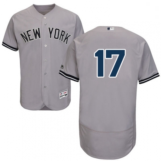 Mens Majestic New York Yankees 17 Matt Holliday Grey Flexbase Authentic Collection MLB Jersey Mens Majestic New York Yankees 17 Matt Holliday Grey Flexbase Authentic Collection MLB Jersey