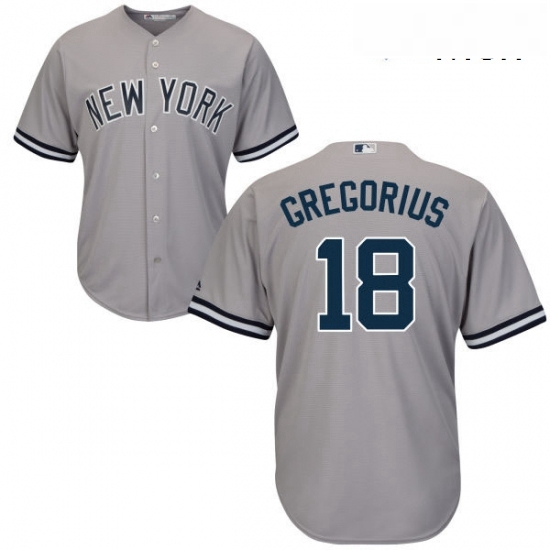 Mens Majestic New York Yankees 18 Didi Gregorius Replica Grey Road MLB Jersey Mens Majestic New York Yankees 18 Didi Gregorius Replica Grey Road MLB Jersey