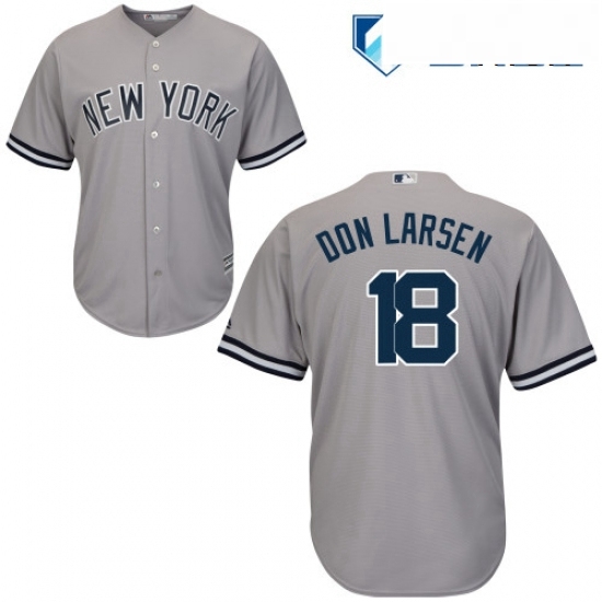 Mens Majestic New York Yankees 18 Don Larsen Replica Grey Road MLB Jersey Mens Majestic New York Yankees 18 Don Larsen Replica Grey Road MLB Jersey