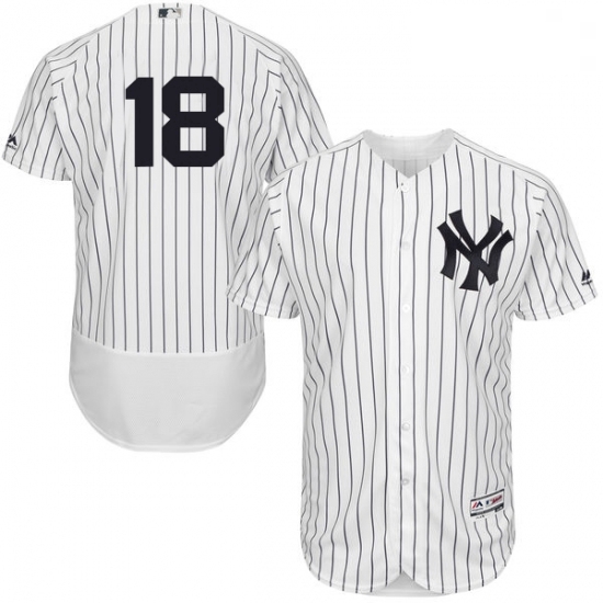 Mens Majestic New York Yankees 18 Don Larsen White Home Flex Base Authentic Collection MLB Jersey Mens Majestic New York Yankees 18 Don Larsen White Home Flex Base Authentic Collection MLB Jersey