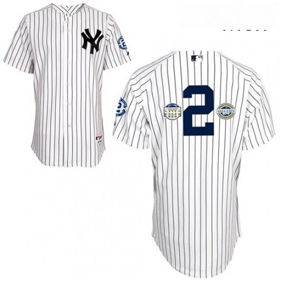 Mens Majestic New York Yankees 2 Derek Jeter Authentic White wCommemorative Final Season Inaugural Season Retirement Patch MLB Jersey Mens Majestic New York Yankees 2 Derek Jeter Authentic White wCommemorative Final Season Inaugural Season Retirement Patch MLB Jersey