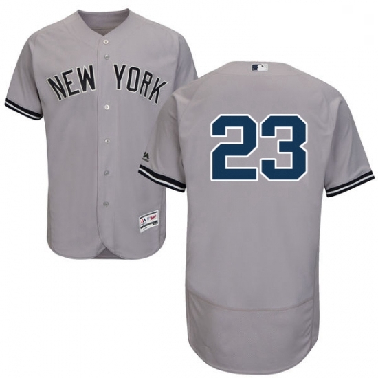 Mens Majestic New York Yankees 23 Don Mattingly Grey Road Flex Base Authentic Collection MLB Jersey Mens Majestic New York Yankees 23 Don Mattingly Grey Road Flex Base Authentic Collection MLB Jersey
