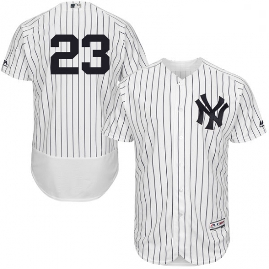 Mens Majestic New York Yankees 23 Don Mattingly White Home Flex Base Authentic Collection MLB Jersey Mens Majestic New York Yankees 23 Don Mattingly White Home Flex Base Authentic Collection MLB Jersey