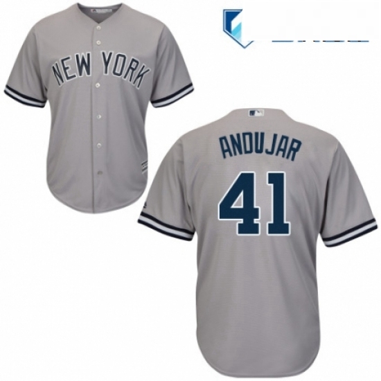 Mens Majestic New York Yankees 41 Miguel Andujar Replica Grey Road MLB Jersey Mens Majestic New York Yankees 41 Miguel Andujar Replica Grey Road MLB Jersey