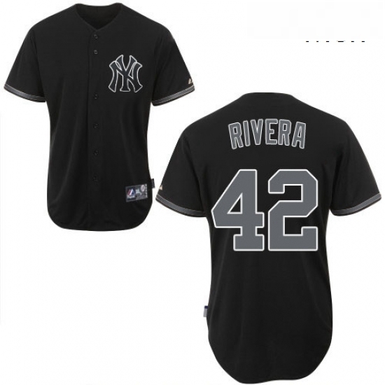Mens Majestic New York Yankees 42 Mariano Rivera Authentic Black Fashion MLB Jersey Mens Majestic New York Yankees 42 Mariano Rivera Authentic Black Fashion MLB Jersey