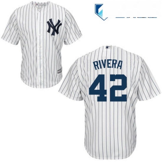 Mens Majestic New York Yankees 42 Mariano Rivera Replica White Home MLB Jersey Mens Majestic New York Yankees 42 Mariano Rivera Replica White Home MLB Jersey