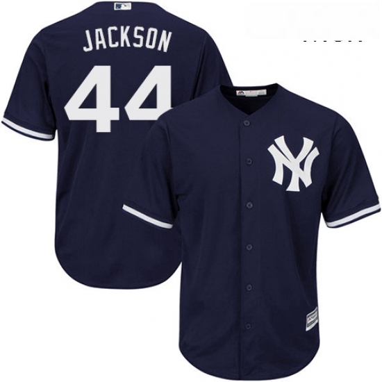 Mens Majestic New York Yankees 44 Reggie Jackson Replica Navy Blue Alternate MLB Jersey Mens Majestic New York Yankees 44 Reggie Jackson Replica Navy Blue Alternate MLB Jersey