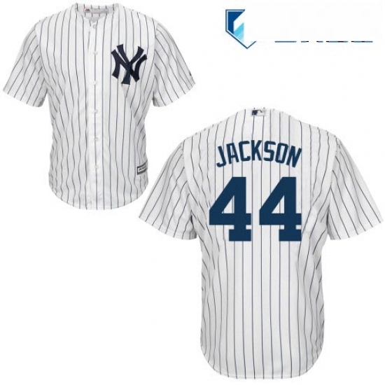 Mens Majestic New York Yankees 44 Reggie Jackson Replica White Home MLB Jersey Mens Majestic New York Yankees 44 Reggie Jackson Replica White Home MLB Jersey