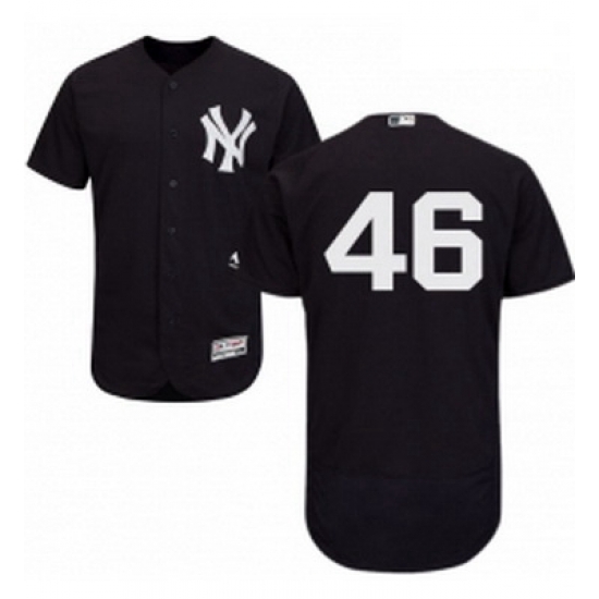 Mens Majestic New York Yankees 46 Andy Pettitte Navy Blue Alternate Flex Base Authentic Collection MLB Jersey Mens Majestic New York Yankees 46 Andy Pettitte Navy Blue Alternate Flex Base Authentic Collection MLB Jersey