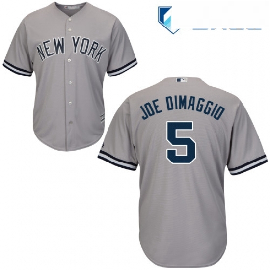 Mens Majestic New York Yankees 5 Joe DiMaggio Replica Grey Road MLB Jersey Mens Majestic New York Yankees 5 Joe DiMaggio Replica Grey Road MLB Jersey