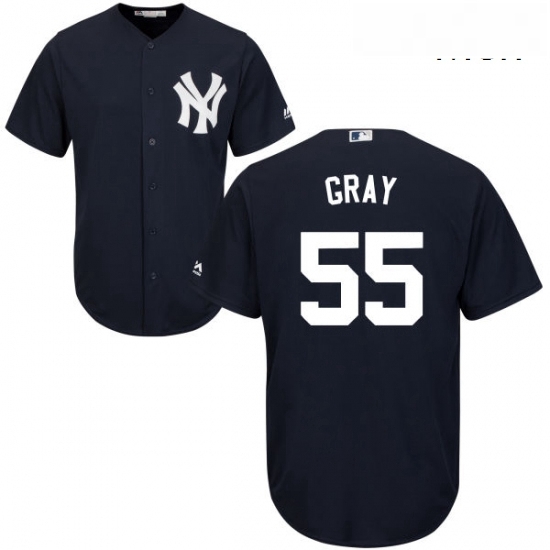 Mens Majestic New York Yankees 55 Sonny Gray Replica Navy Blue Alternate MLB Jersey Mens Majestic New York Yankees 55 Sonny Gray Replica Navy Blue Alternate MLB Jersey
