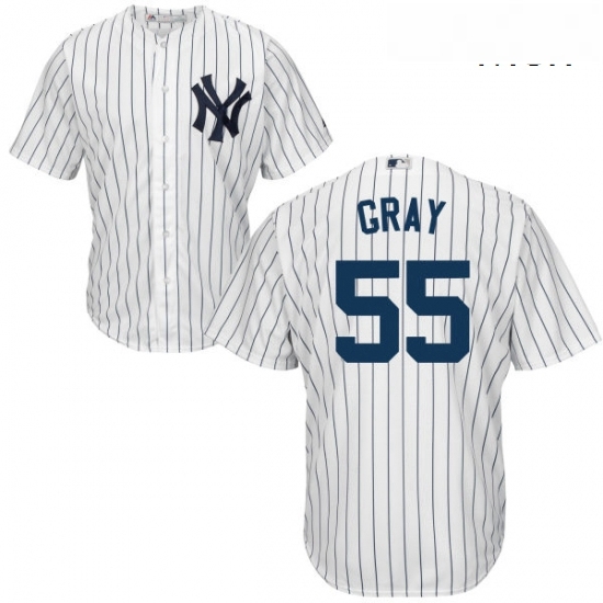 Mens Majestic New York Yankees 55 Sonny Gray Replica White Home MLB Jersey Mens Majestic New York Yankees 55 Sonny Gray Replica White Home MLB Jersey