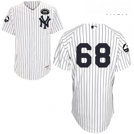 Mens Majestic New York Yankees 68 Dellin Betances Authentic White GMS The Boss MLB Jersey Mens Majestic New York Yankees 68 Dellin Betances Authentic White GMS The Boss MLB Jersey