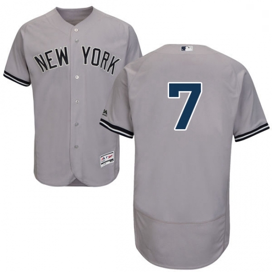 Mens Majestic New York Yankees 7 Mickey Mantle Grey Road Flex Base Authentic Collection MLB Jersey Mens Majestic New York Yankees 7 Mickey Mantle Grey Road Flex Base Authentic Collection MLB Jersey