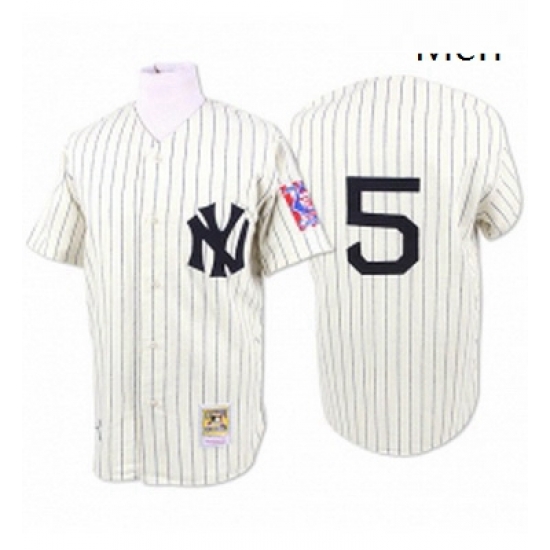 Mens Mitchell and Ness 1939 New York Yankees 5 Joe DiMaggio Replica White Throwback MLB Jersey Mens Mitchell and Ness 1939 New York Yankees 5 Joe DiMaggio Replica White Throwback MLB Jersey