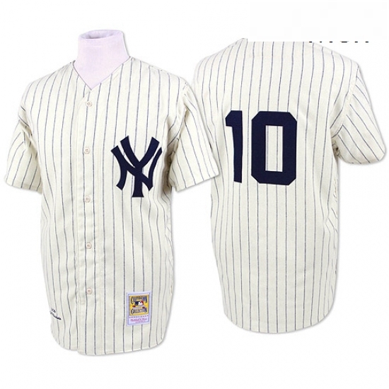Mens Mitchell and Ness New York Yankees 10 Phil Rizzuto Replica White Throwback MLB Jersey Mens Mitchell and Ness New York Yankees 10 Phil Rizzuto Replica White Throwback MLB Jersey
