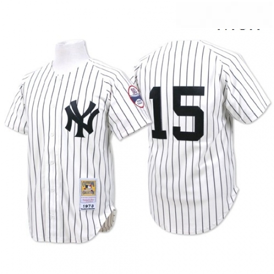 Mens Mitchell and Ness New York Yankees 15 Thurman Munson Authentic White Throwback MLB Jersey Mens Mitchell and Ness New York Yankees 15 Thurman Munson Authentic White Throwback MLB Jersey
