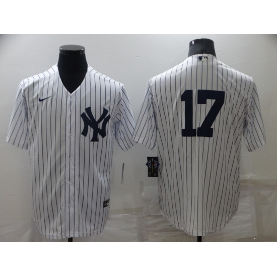 Men's New York Yankees #17 Aaron Boone White Cool Base Stitched Baseball Jersey Men's New York Yankees #17 Aaron Boone White Cool Base Stitched Baseball Jersey