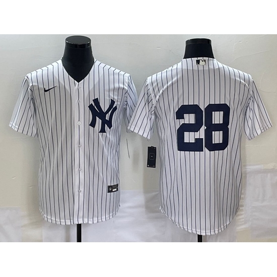 Men's New York Yankees #28 Josh Donaldson No Name White Cool Base Stitched Baseball Jersey Men's New York Yankees #28 Josh Donaldson No Name White Cool Base Stitched Baseball Jersey