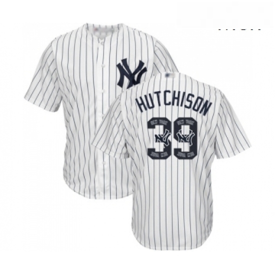 Mens New York Yankees 39 Drew Hutchison Authentic White Team Logo Fashion Baseball Jersey Mens New York Yankees 39 Drew Hutchison Authentic White Team Logo Fashion Baseball Jersey
