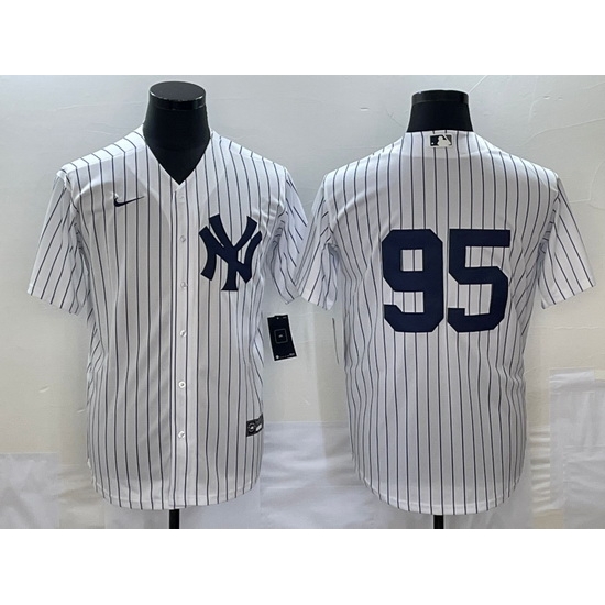 Men's New York Yankees #95 Oswaldo Cabrera White Stitched Nike Cool Base Throwback Jersey Men's New York Yankees #95 Oswaldo Cabrera White Stitched Nike Cool Base Throwback Jersey