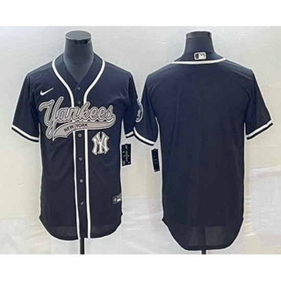 Men's New York Yankees Blank Black Cool Base Stitched Baseball Jersey Men's New York Yankees Blank Black Cool Base Stitched Baseball Jersey