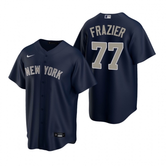Mens Nike New York Yankees 77 Clint Frazier Navy Alternate Stitched Baseball Jersey Mens Nike New York Yankees 77 Clint Frazier Navy Alternate Stitched Baseball Jersey