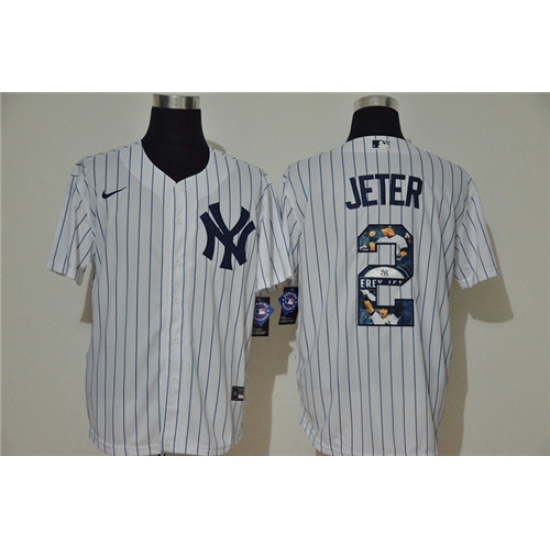 Yankees 2 Derek Jeter White Nike Cool Base Player Jersey Yankees 2 Derek Jeter White Nike Cool Base Player Jersey