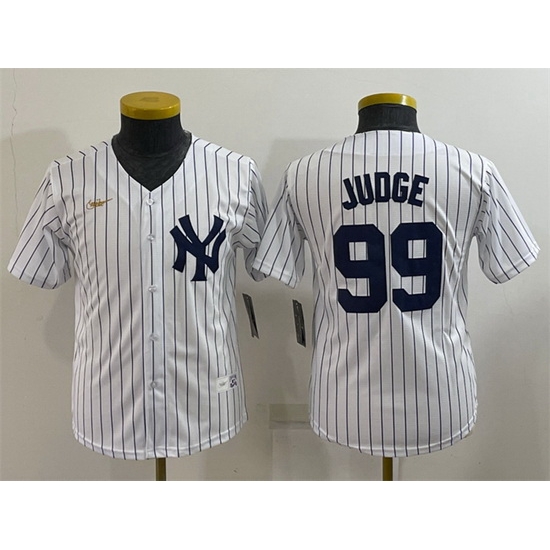 Women New York Yankees 99 Aaron Judge White Stitched Baseball Jersey Women New York Yankees 99 Aaron Judge White Stitched Baseball Jersey