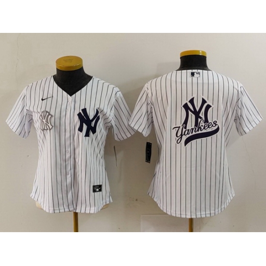 Women New York Yankees White Team Big Logo Cool Base Stitched Jersey 13 Women New York Yankees White Team Big Logo Cool Base Stitched Jersey 13