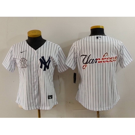 Women New York Yankees White Team Big Logo Cool Base Stitched Jersey 16 Women New York Yankees White Team Big Logo Cool Base Stitched Jersey 16